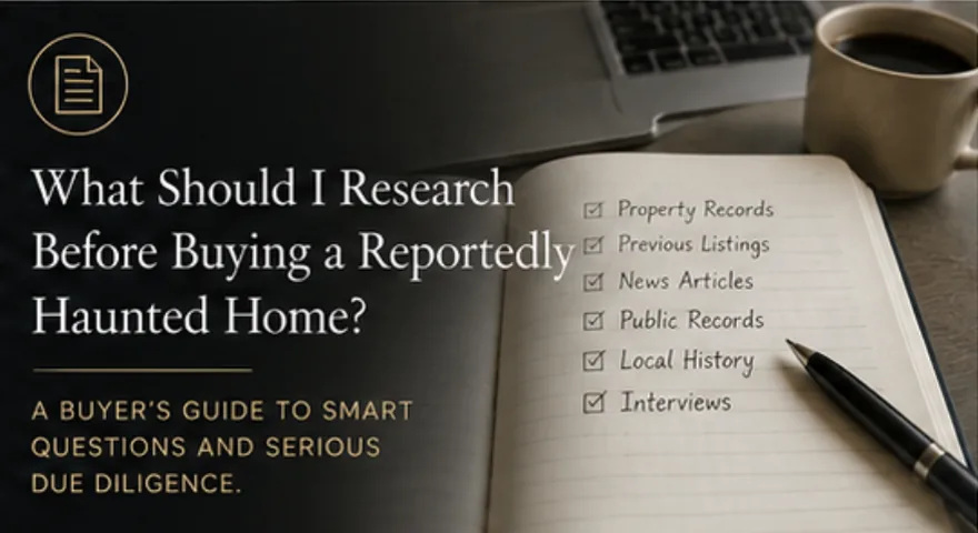 What Should I Research Before Buying a Reportedly Haunted Home?
